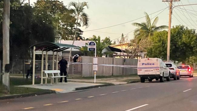 A crime scene was set up around the Charles St house but police were not at the property on Wednesday.