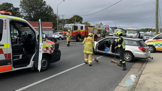 There has been a two car crash at Wharf Street, Tweed Heads.