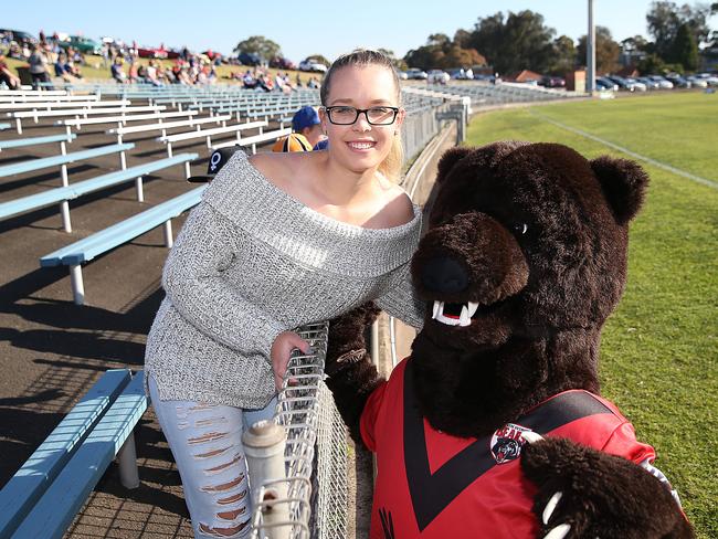 Fans queued to have their pictures taken with the friendly Bear.
