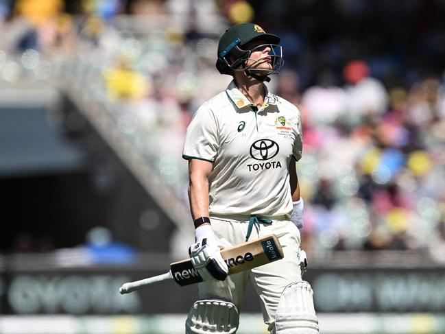 Australia's Steve Smith has been struggling for runs, but his fortunes could turn with one change. Picture: AFP