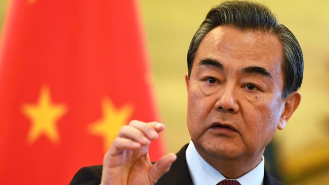 Chinese Foreign Minister Wang Yi. Picture: Greg Baker