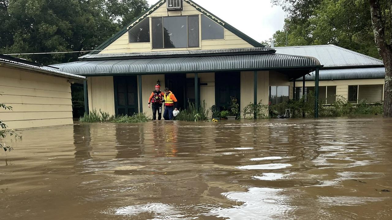 Floodwaters have left close to 800 properties uninhabitable. Picture: SES via NewsWire