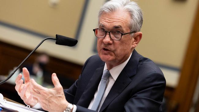 US Federal Reserve chairman Jerome Powell. Picture: AFP