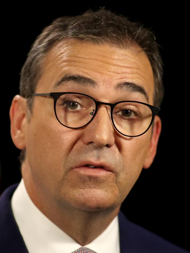 South Australia’s Premier Steven Marshall said health services are ‘working around the clock to stay ahead of this cluster’. Picture: Kelly Barnes/Getty Images