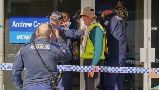 Tarraganda's Andrew Turnbull superglued his hand to Bega MP Andrew Constance's office in June. Picture: David Gallan