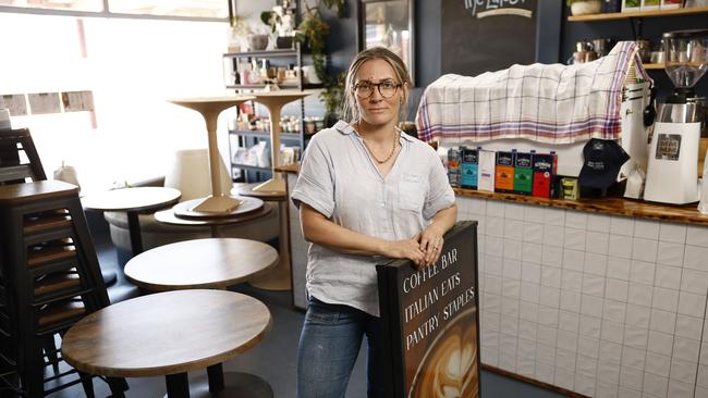 Broken Hill cafe owner Abigail Hughes hopes the government will offer some substantial aid to affected residents and businesses. Picture: Richard Dobson