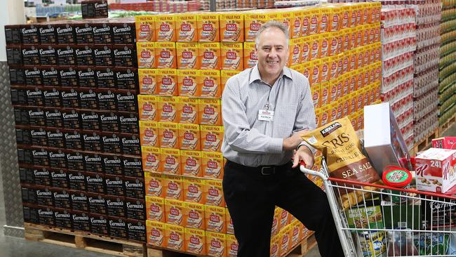 Costco chief executive Patrick Noone, seen here at the Lidcombe store in western Sydney