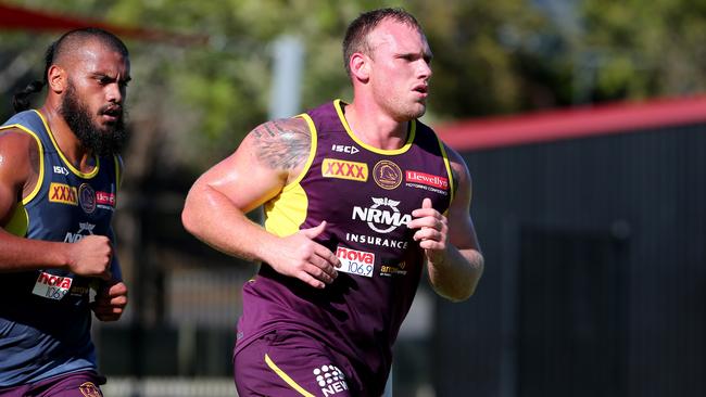 Matt Lodge is gunning for a starting prop spot at the Broncos.