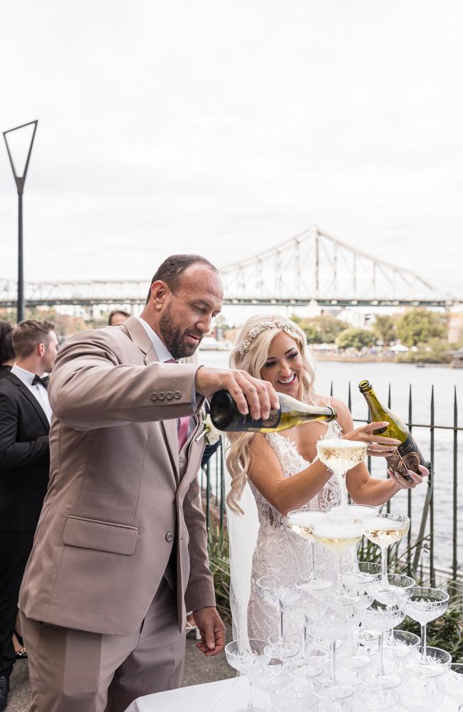 Bec Harvey and Andrew Deasy's wedding at Customs House. Pictures: Evernew Studio