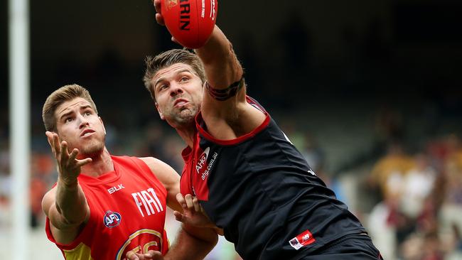 Mark Jamar in action for Melbourne. Picture: Colleen Petch.