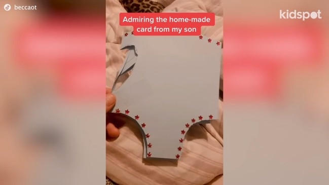 Boy's hilarious disclaimer in Mother's Day card