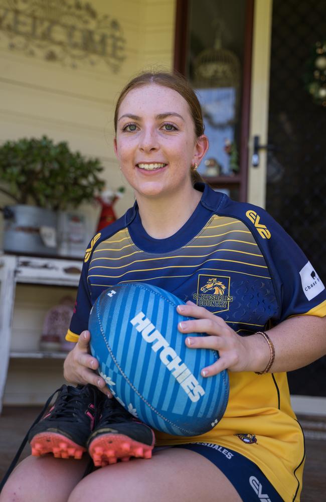 St Saviour's College 2024 Dux and U19s Western Clydesdales star Eliza Morcom is going on to study paramedicine at UniSQ next year after receiving an ATAR of 98.45.