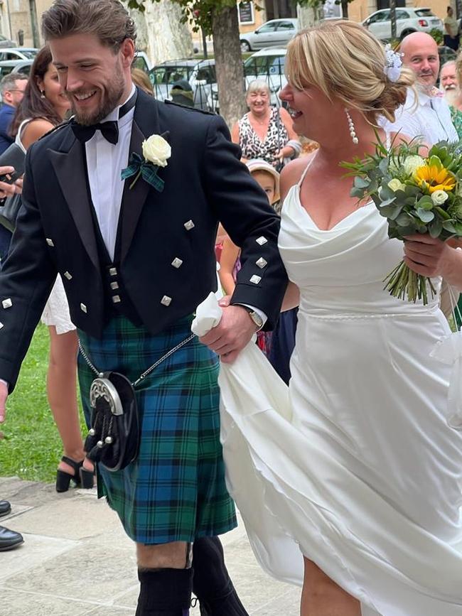 Kerr had walked his mother down the aisle on her wedding day.