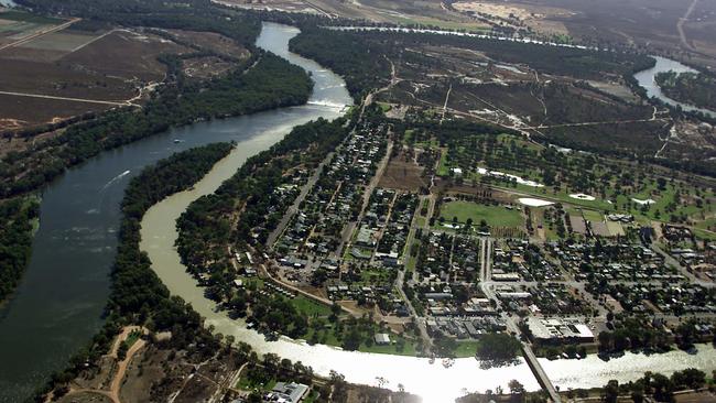 The Murray and Darling river junction outside of Mildura. Picture: Graham Crouch