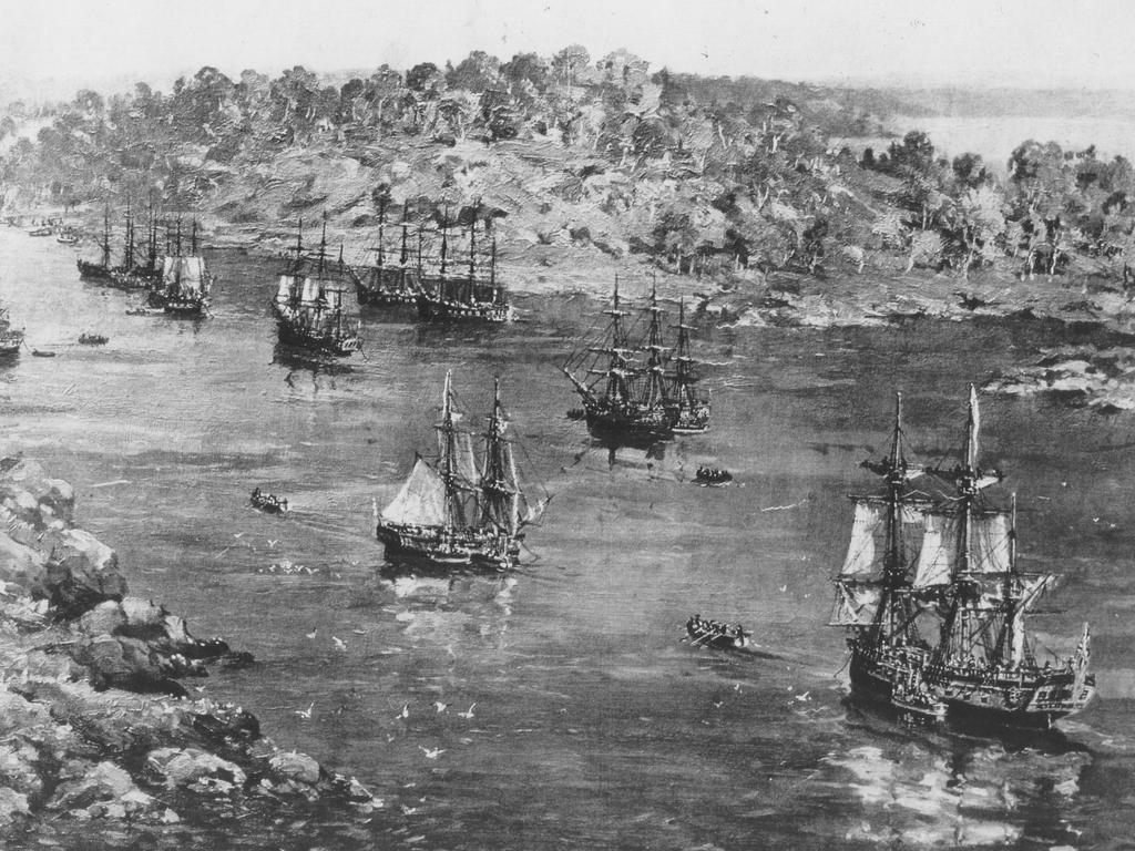 The First Fleet arrived in Sydney Cove in January 1788.