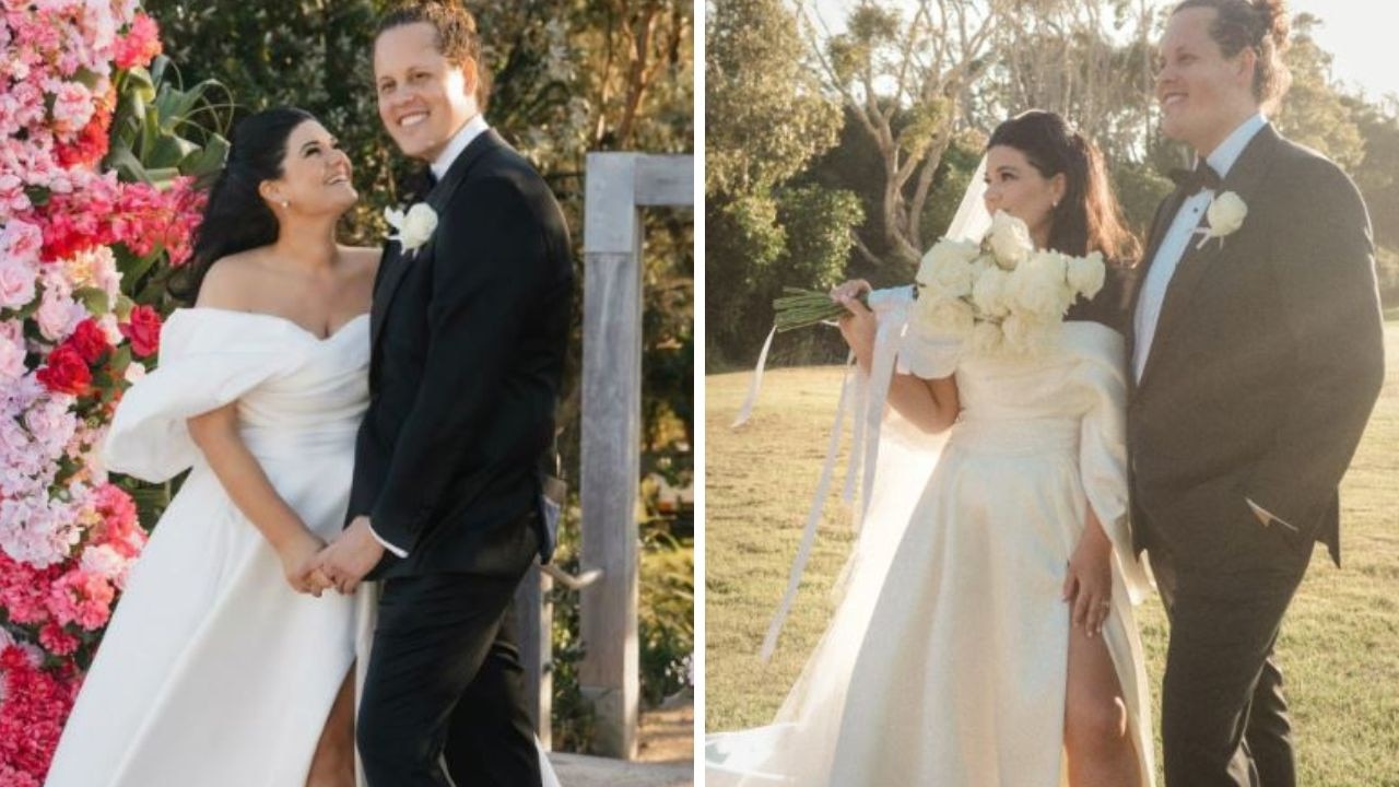 Aussie star weds long-time boyfriend