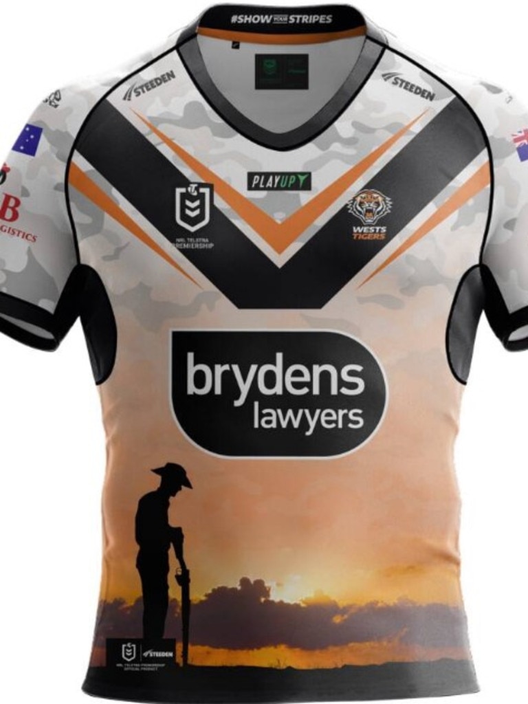 NRL 2023: Wests Tigers reveal redesigned ANZAC Round jersey after