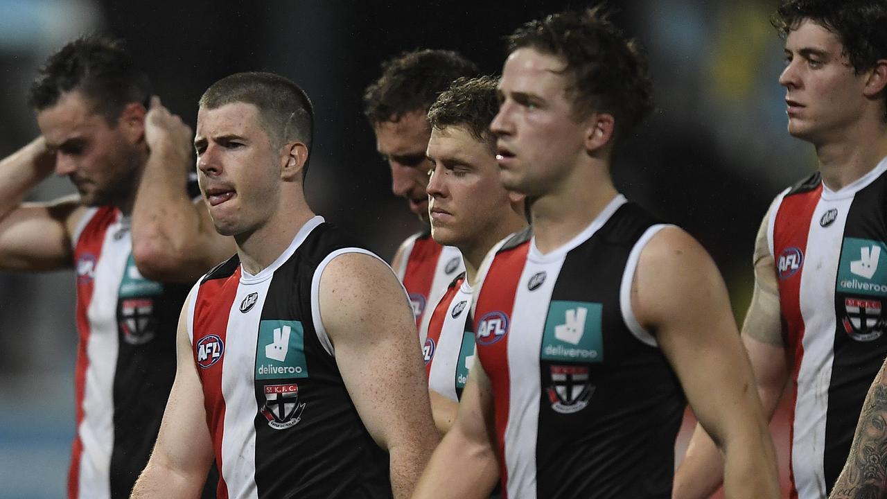 The Saints slumped to a 5-8 record after going down to the Crows (Photo: Ian Hitchcock/Getty Images)