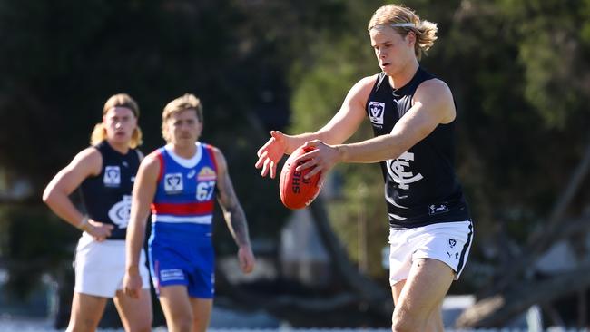 Carlton wants Tom De Koning to stay. Picture: Ian Currie