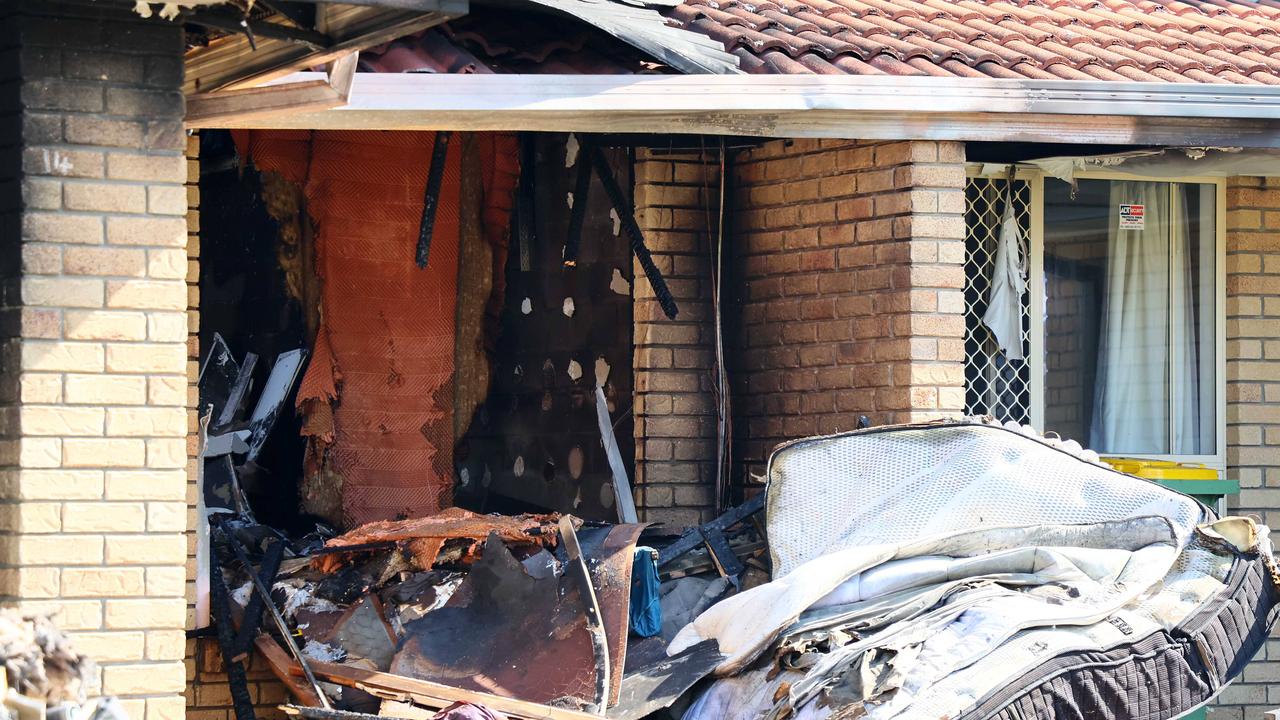 The blaze tore through the home. Picture: NewsWire/Tertius Pickard