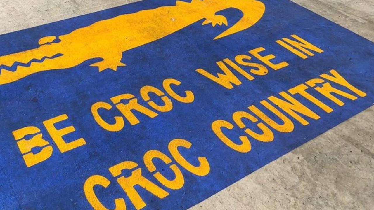 Cairns Regional Council warning signs were painted at boat ramps across the region. Picture: Duncan Watersports