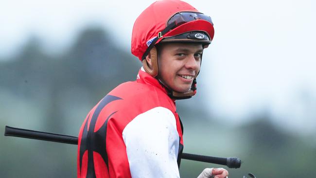 Andrew Adkins rides Calm Down for trainer Ron Quinton at Gosford. Picture: AAP Image