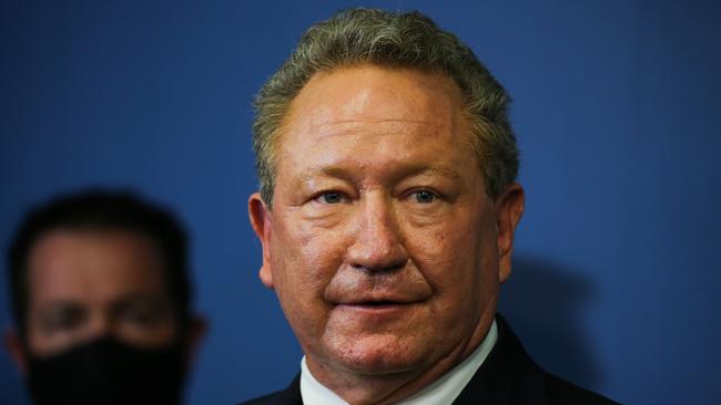 Green energy entrepreneur Andrew Forrest last week claimed carbon capture and storage fails ‘19 out of 20’. Picture; Gaye Gerard