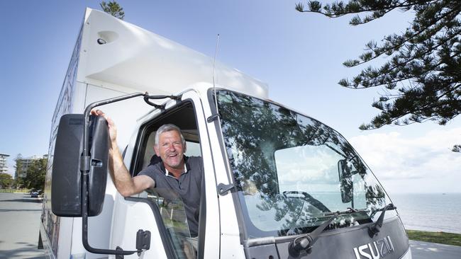 Scarborough man Brian Catterall has been taking kindness from the coast to the country to help those affected most by the drought. (AAP Image/Renae Droop)