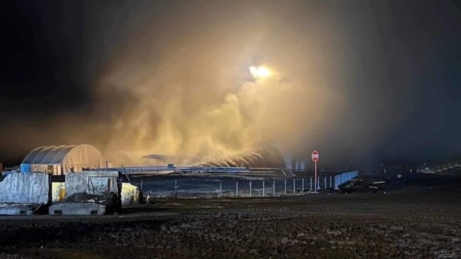 Smoke billowed from the Grosvenor mine as workers were evacuated and sent home until further notice.