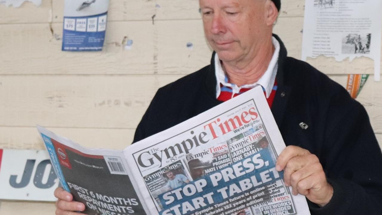 Councillor Bob Fredman Farewells Printed Gympie Times The Courier Mail 