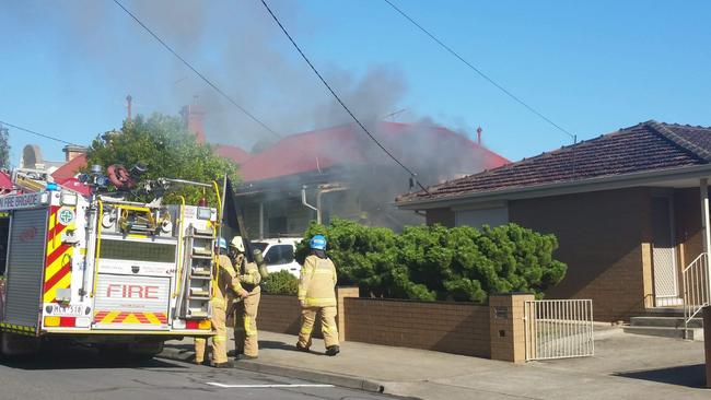 MFB crews fight a fire at a house in Preston in February 2019.