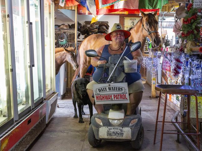 Daly Waters Historic Pub is known for its eccentricities. Picture: Floss Adams