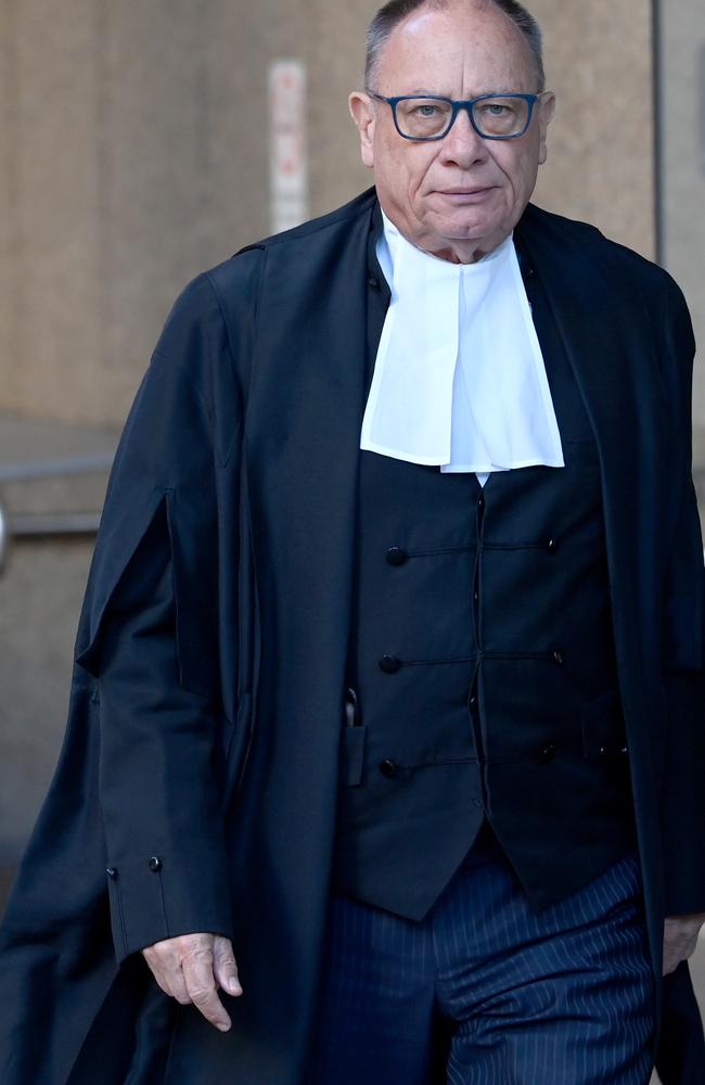 Barrister Bruce McClintock is cross-examining Nine Newspaper’s first Afghan witness. Picture: Jeremy Piper/NCA NewsWire