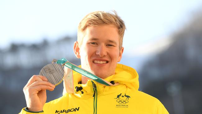 Snowboard rider Jarryd Hughes won silver in 2018 and will aim for another medal in Beijing. Picture: Getty Images.