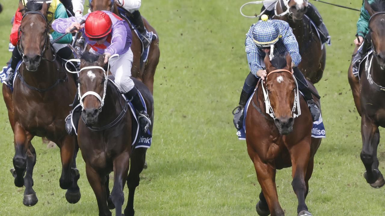 Flag Of Honour (right) is ready to take on Group 1 winner Golden Mile at Randwick on Saturday. Picture: Getty Images