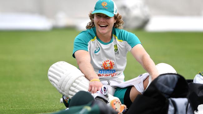 Australian batsman Will Pucovski before the third Test. Picture: AFP