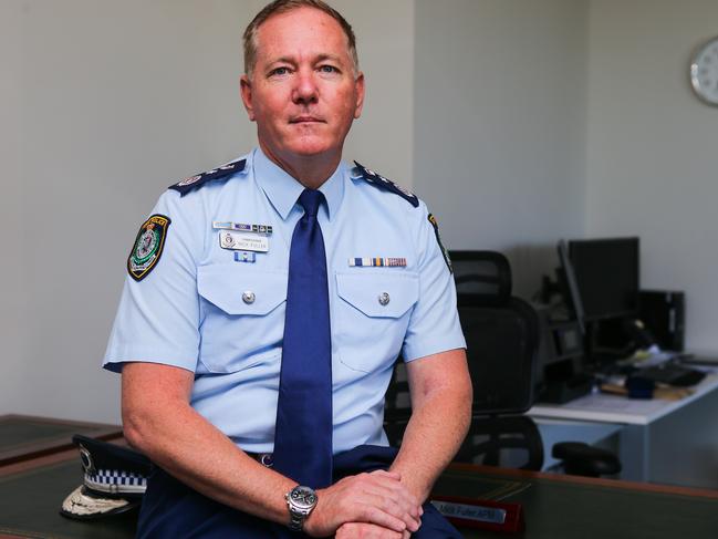 NSW Police Commissioner Mick Fuller has backed having drug amensty bins outside festival gates. Picture: Gaye Gerard