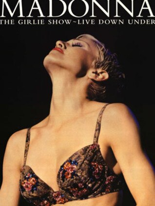 Madonna Live Down Under — on VHS.