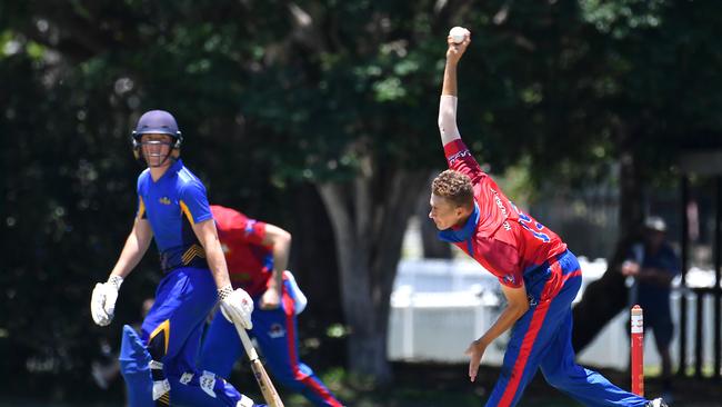 Toombul bowler Daniel Cranitch T20 club cricket - Toombul v Sandgate Redcliffe Saturday December 4, 2021. Picture, John Gass