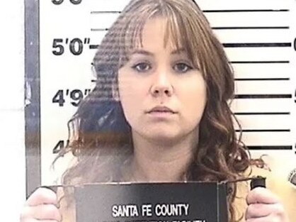 Rust armorer Hannah Gutierrez-Reed seen in mugshot after involuntary manslaughter conviction. Picture: Supplied