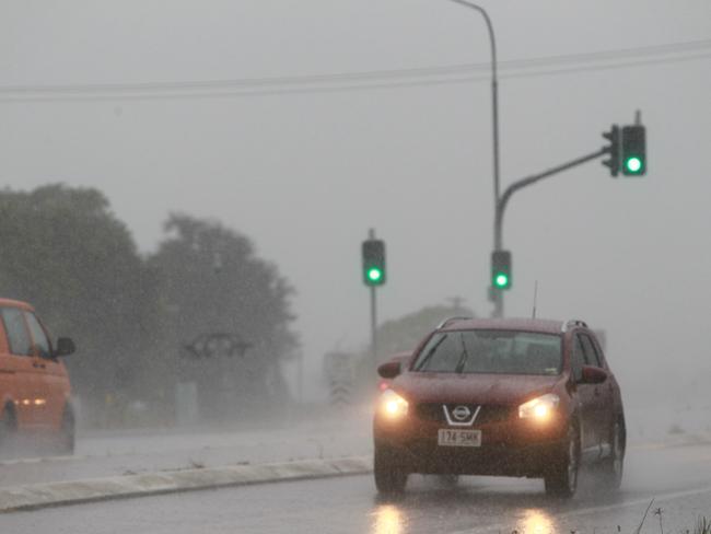 Generic weather shot - wet weather driving - driving hazards - Brice highway Gordonvale as the rain pours down. Pic Tom Lee