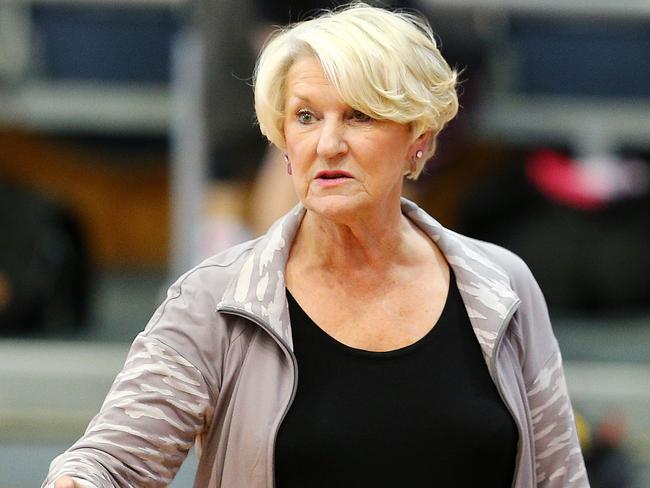 NETBALL - Former Australian team coach Norma Plummer attends Thunderbirds training at Netball SA Stadium. Photo Sarah Reed.