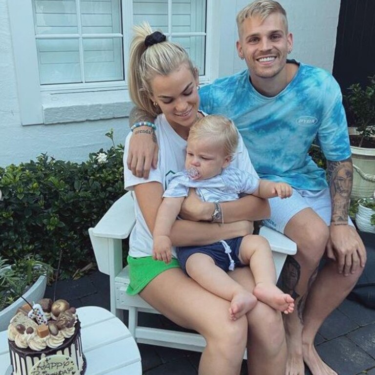 The baby already had a more intimate event on his actual birthday, August 16, surrounded by family. Picture: