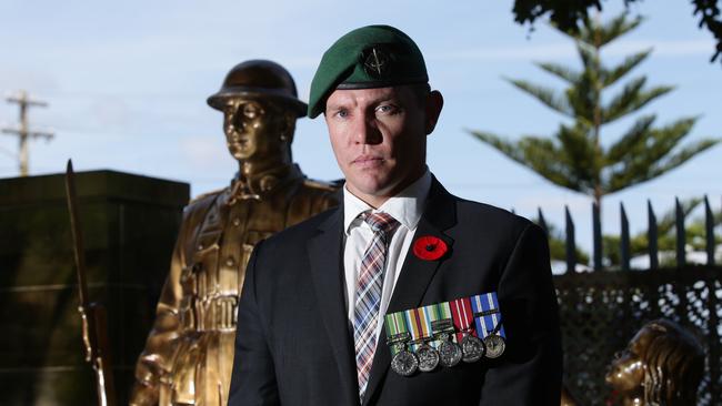 Mr Thomlinson has become an advocate for returning and injured servicemen and women. Picture: Craig Wilson