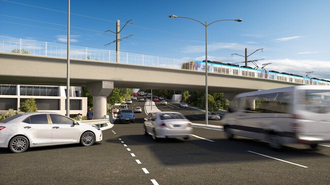 The Andrews government says it will remove the Toorak Rd level crossing at Kooyong. Picture: Twitter