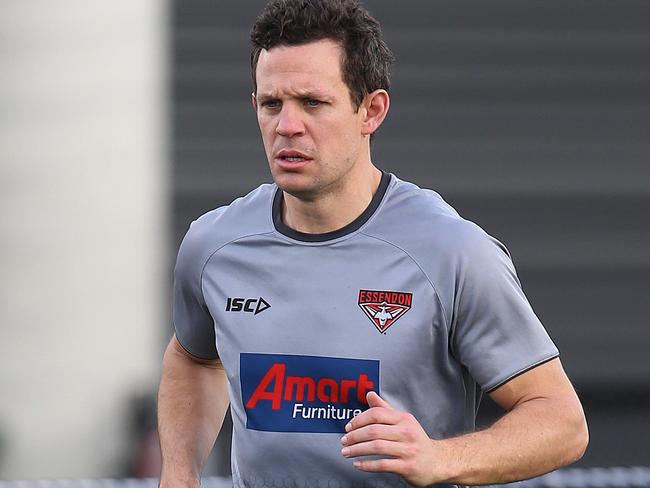 The coronavirus crisis has left Essendon assistant coach Luke Ball out in the cold. Picture: Michael Klein