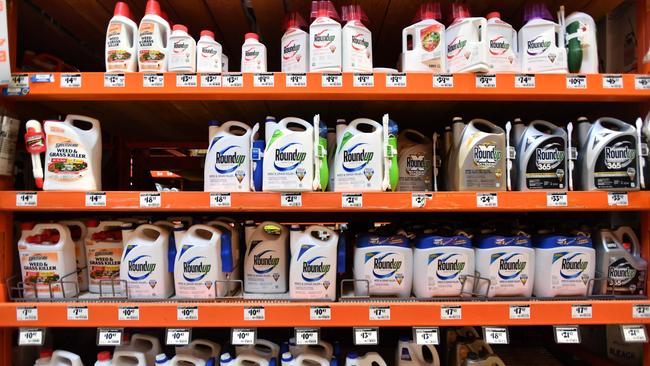 Roundup products for sale at a store in San Rafael, California. Picture: AFP