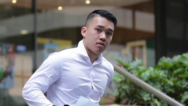 Nathan Chan on March 18 leaving the Downing Centre Court in Sydney. Picture: Christian Gilles