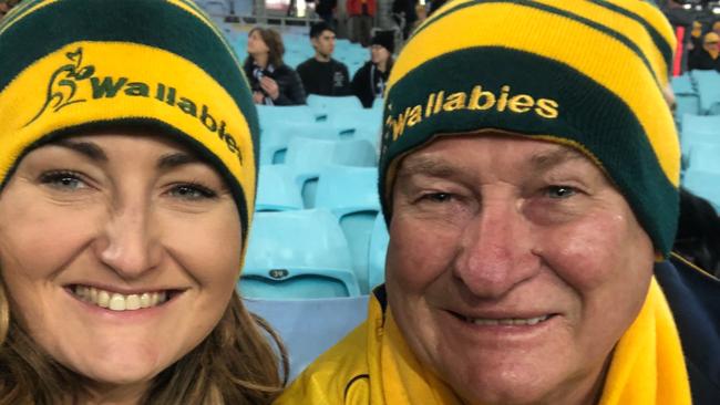 Member for Coogee Marjorie O'Neill with her late father Brian.