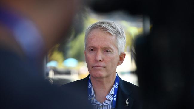 Australian Open boss Craig Tiley has gone on a PR blitz ahead of this year’s tournament. Picture: AFP